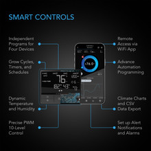 Shutter Exhaust Fan with Temperature Humidity Controller