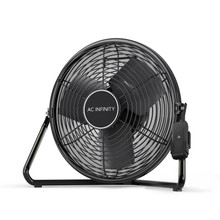 Floor Wall Fan 12” with Wireless 10-Speed Controller, EC-Motor, IP-44 Rated, Industrial High-Velocity Airflow for Hydroponics, Greenhouses, Workshop Circulation