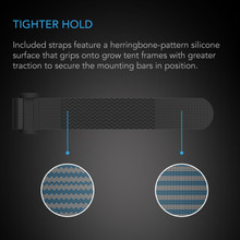 Grow Tent Mounting Bars 4x4’, Support Pole Steel Hanging Bars, High CFM Kit for 4x4 Indoor Grow Tents