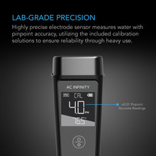 High Precision Digital pH Pen with ±0.01 pH Accuracy and Interchangeable Probe, All-in-One Temperature Salinity EC TDS pH Meter for Water Hydroponics Plants, Gardening, Aquariums, Swimming Pools