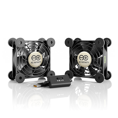 X80 AC Infinity MULTIFAN S2 静音 BlowerFan MULTIFAN S2, Quiet USB Cooling Blower, 120mm - AC Infinity