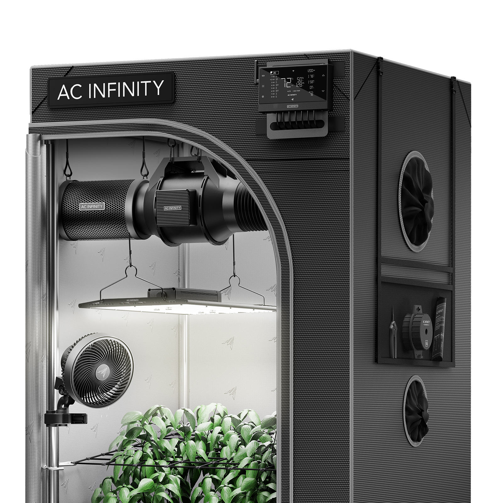 【国内希少・未使用】AC Infinity 自動給水ベース 4個セット 2x4 Grow Tent Kit – LED Light & WiFi Controls | AC Infinity Inc