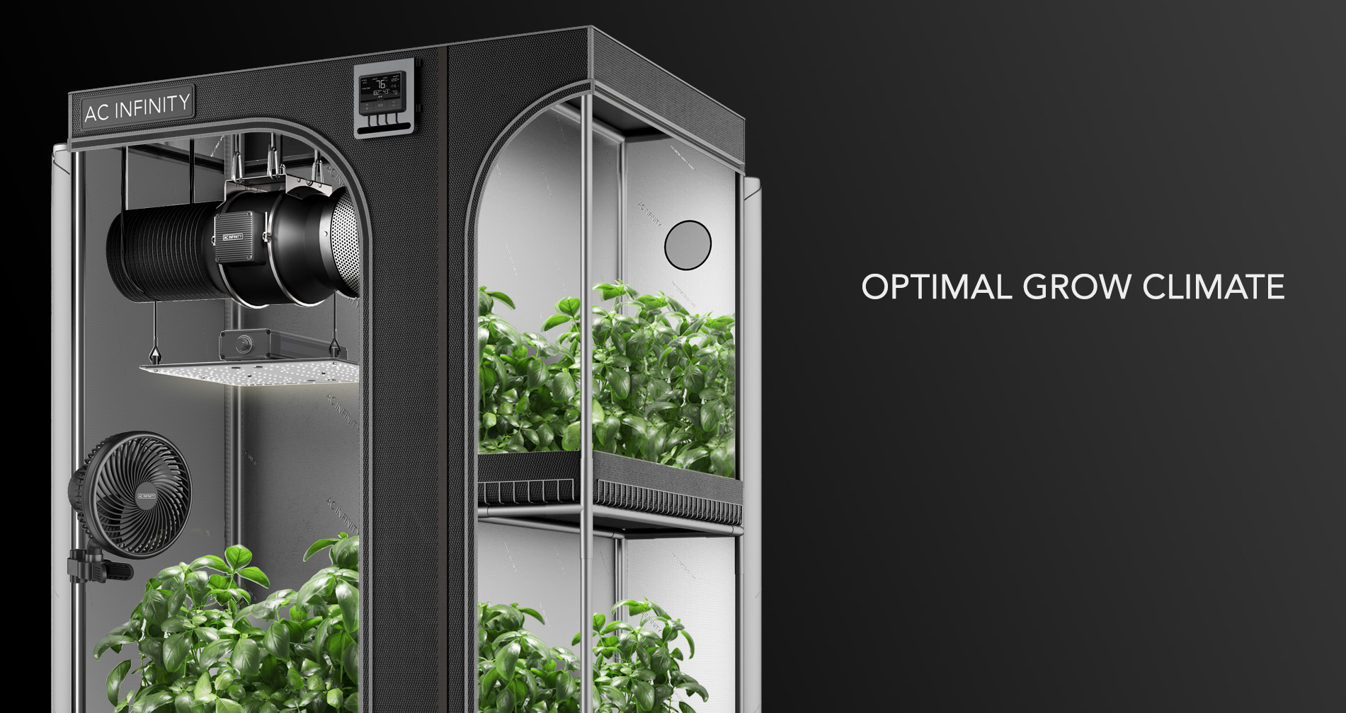 Hydroponics & Growers - GROW TENTS - Advance 2-IN-1 Grow Tents - AC Infinity