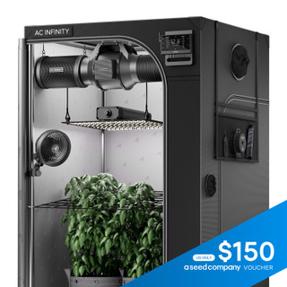 AI Grow Tent System 4x4, Integrated Controls with Dynamic AI, 4-Plant Kit