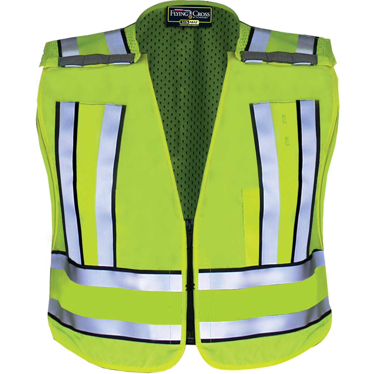 PROTECTOR HI VIZ RED FIRE - TRAFFIC SAFETY & BALLISTIC VEST