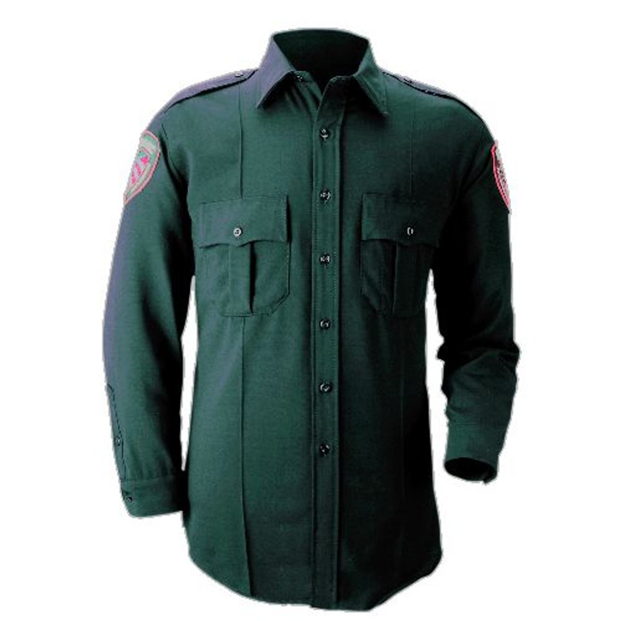 Blauer 8600Z Zippered Polyester Long Sleeve Shirt United Uniform