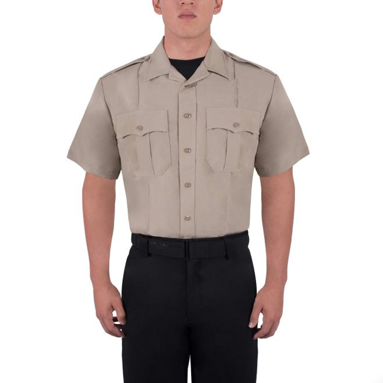 Blauer 8610-Z Zippered Polyester Short Sleeve Shirt United