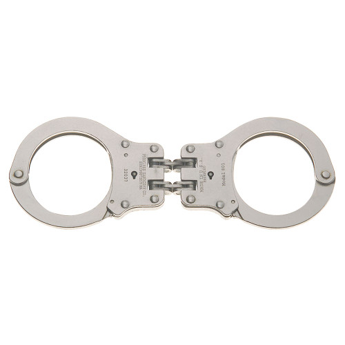 Peerless Model 801 Nickel Hinged Handcuffs