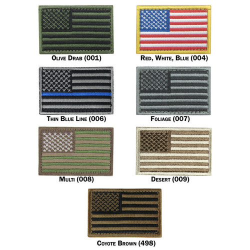 USA Flag Patches (Pack of 6)