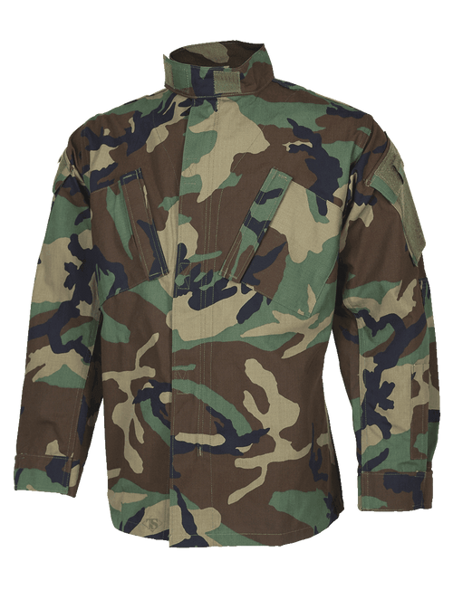 Tru-Spec 1274 Woodland 50/50 Nylon/Cotton Rip-Stop Tactical Response Uniform Shirt