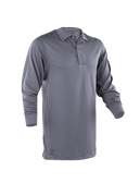 Tru-Spec 4557 24/7 Men's Gray 100% Jersey Knit Polyester Long Sleeve Performance Polo