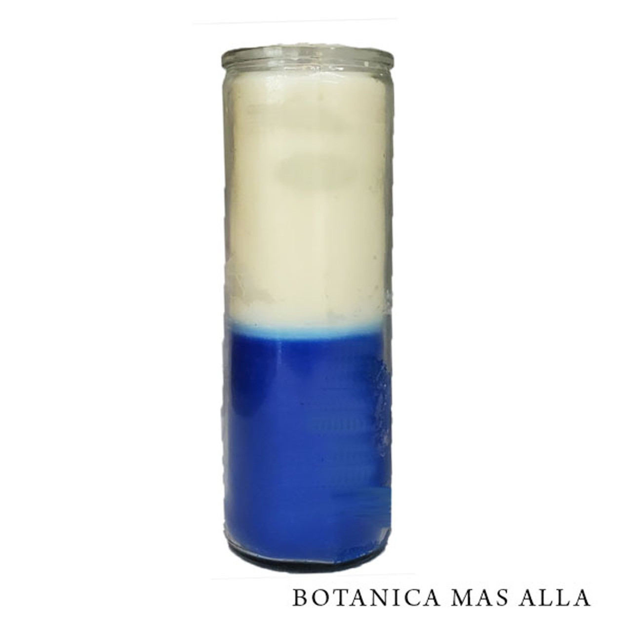 7 Day Plain Candle - Veladora 7 Dias 2 Colores Azul - Blanca