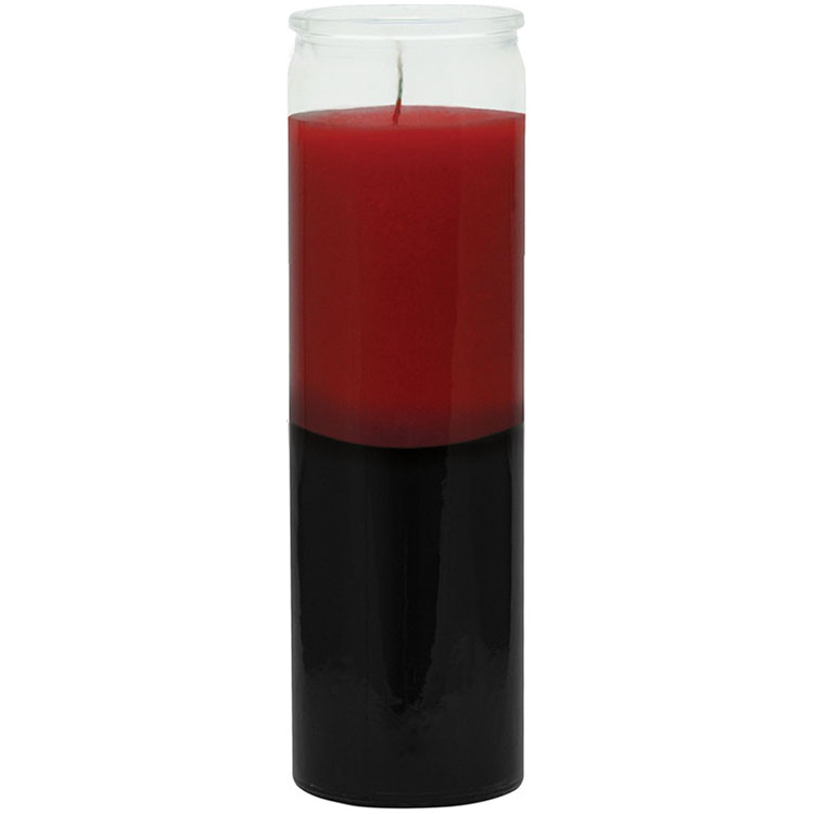 7 Day Plain Candle - Veladora 7 Dias  Roja - Negra