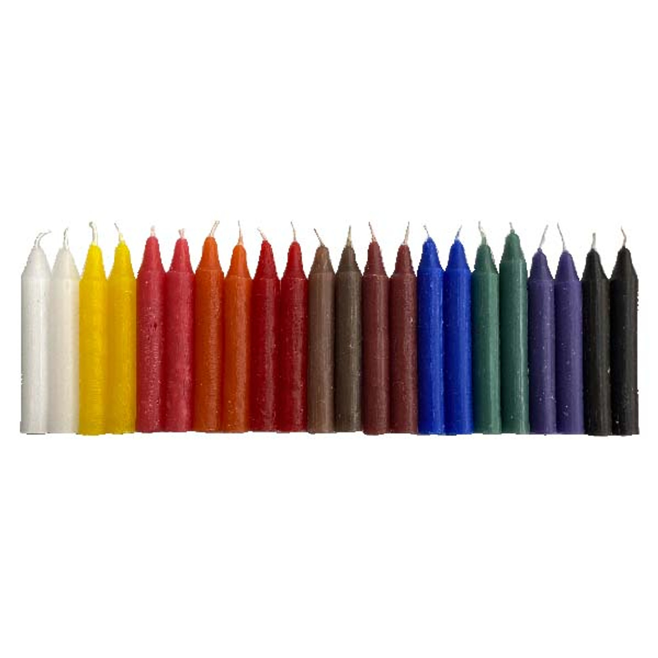 Velas 4" (Pulgadas) 72 Piezas Colores Mezclados (8 Colores)