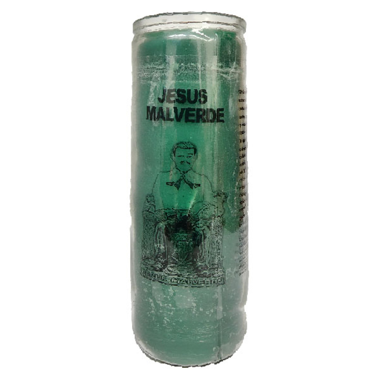 Vela - Veladora Jesus Malverde - 7 Days Glass Candle