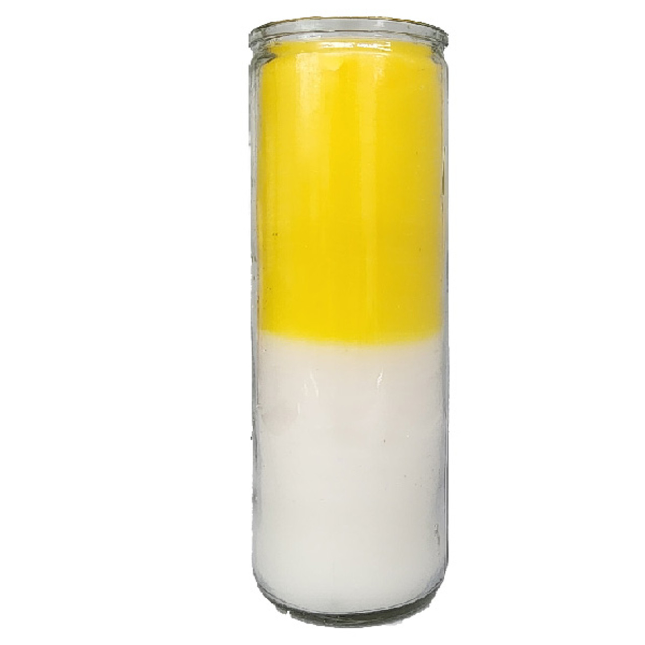 7 Day Plain Candle - Veladora 7 Dias - Blanca Amarilla