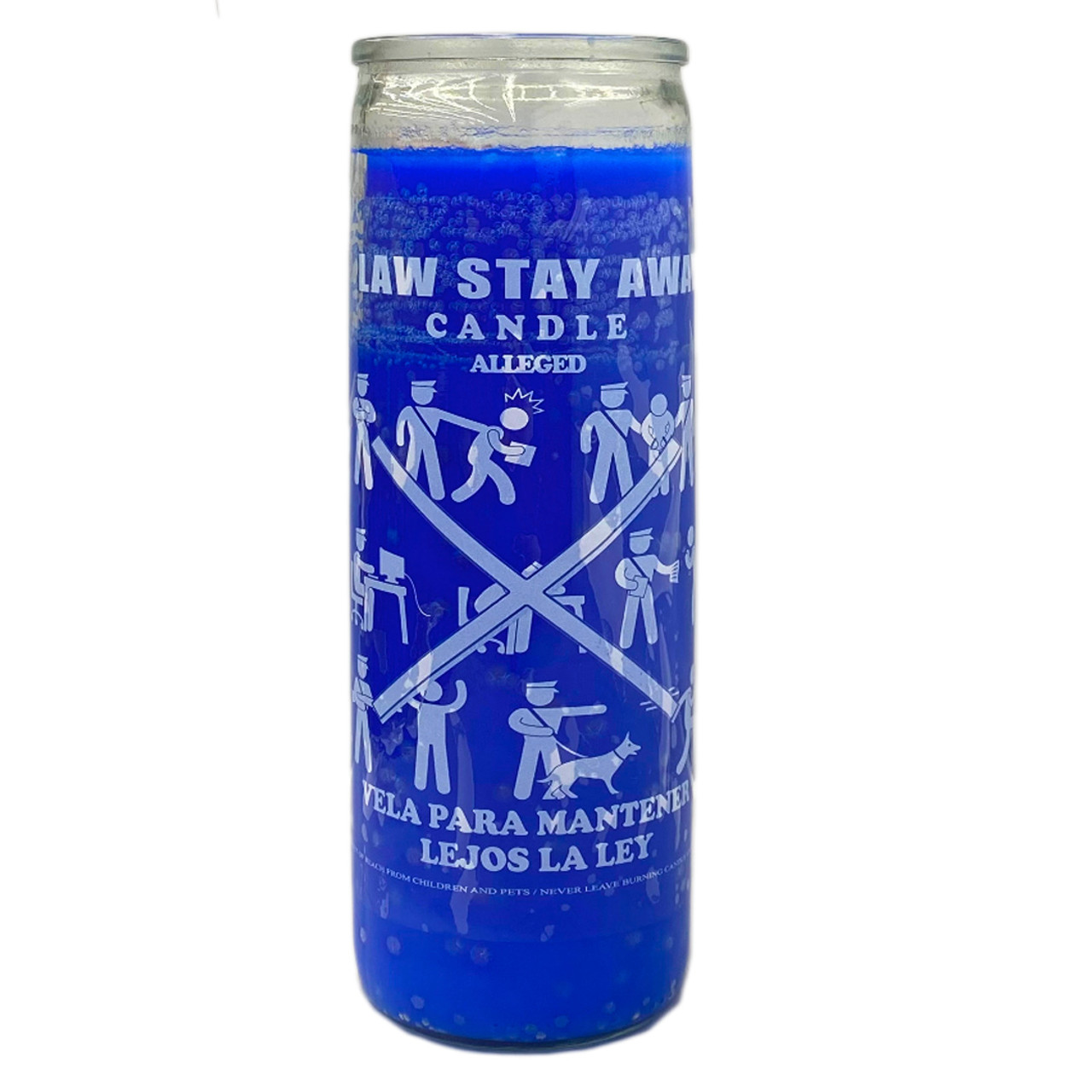 Law Stay Away Prayer Candle ( Case  )