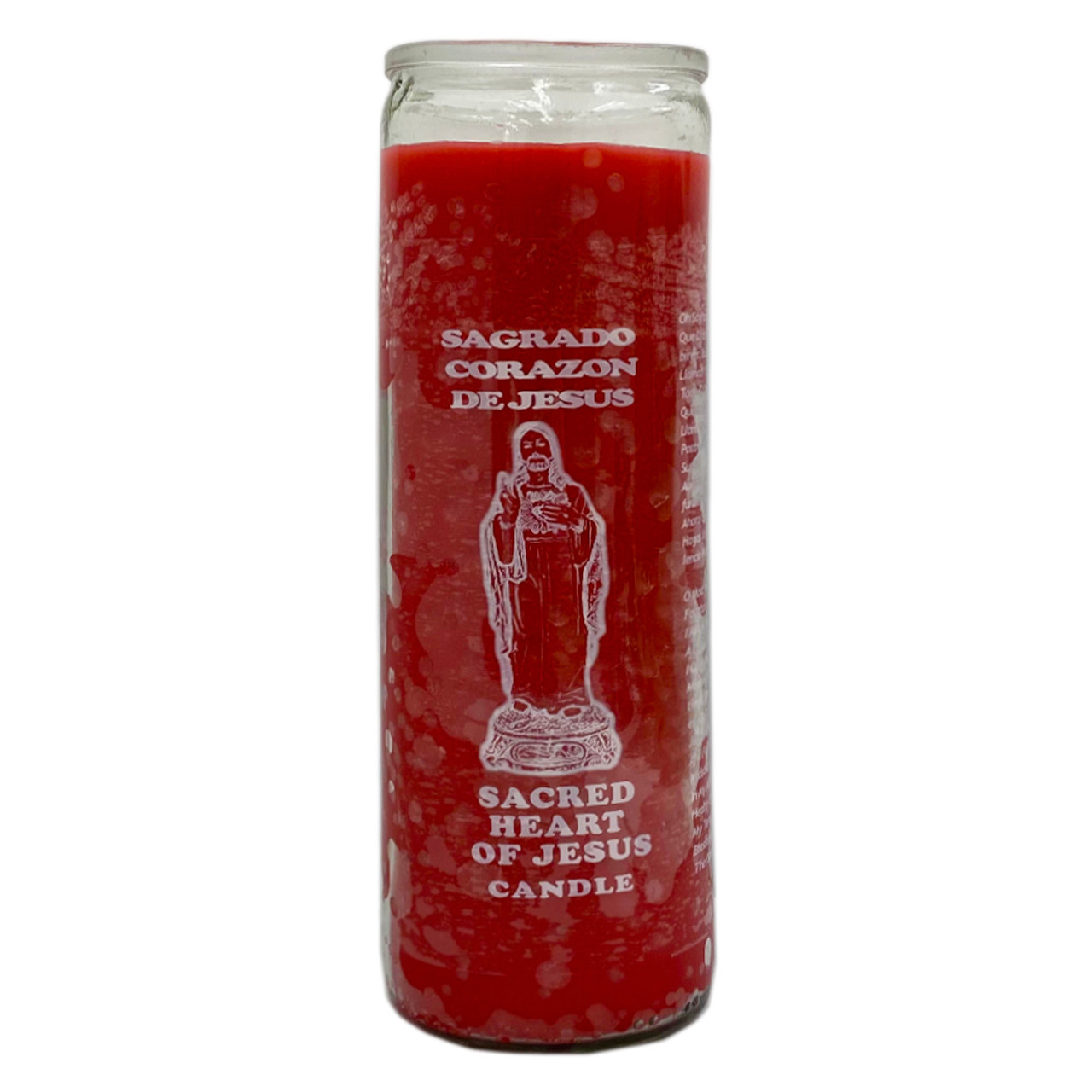 Sagrado Corazon De JesuS - Prayer Candle ( Case  )