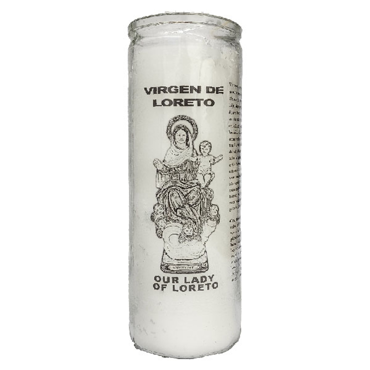 Virgen De Loreto Prayer Candle ( Case  )