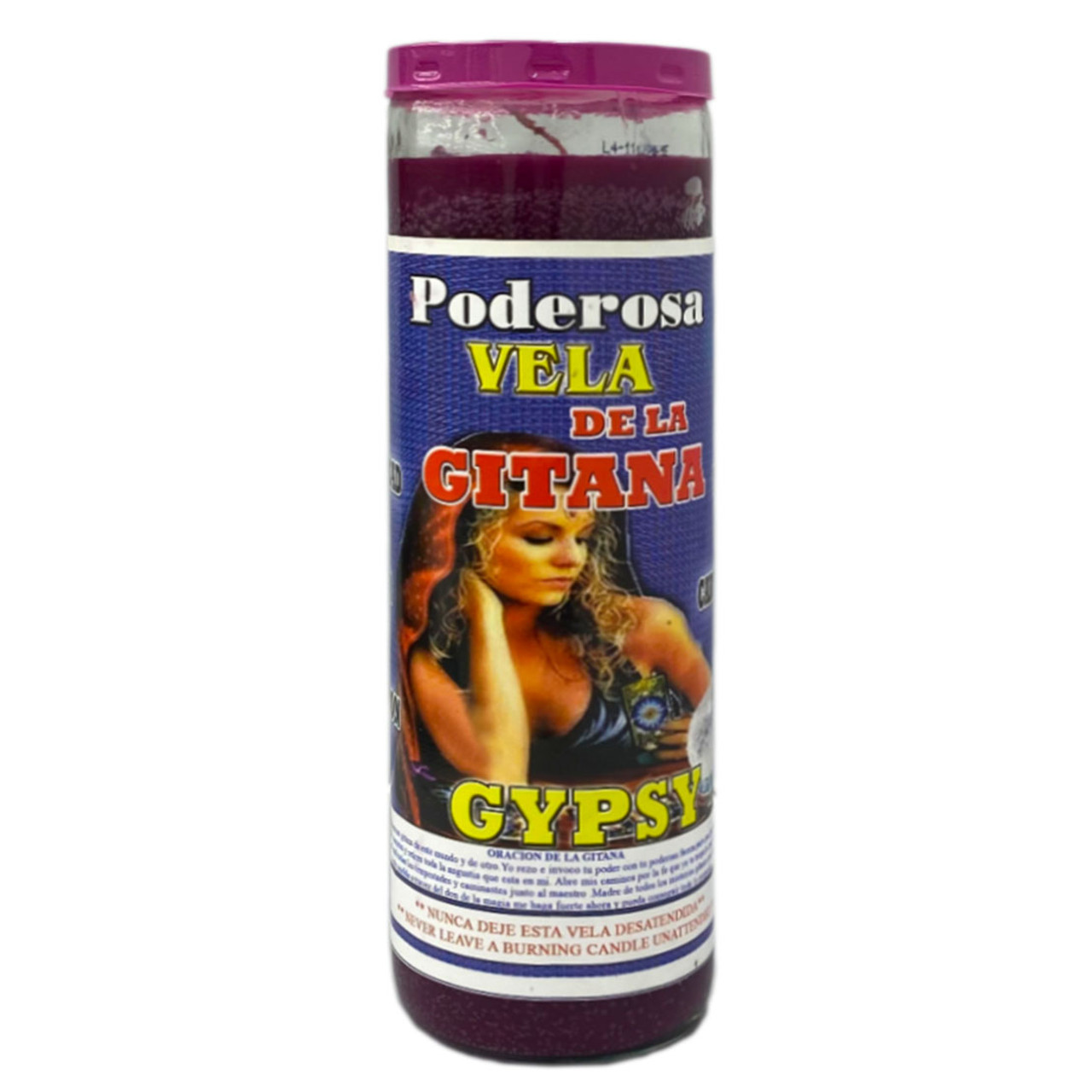 Veladora Preparada Gitana - Fixed And Scented 7 Day Candle Gypsy