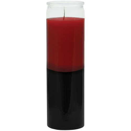 7 Day Plain Candle - Veladora 7 Dias  Roja - Negra