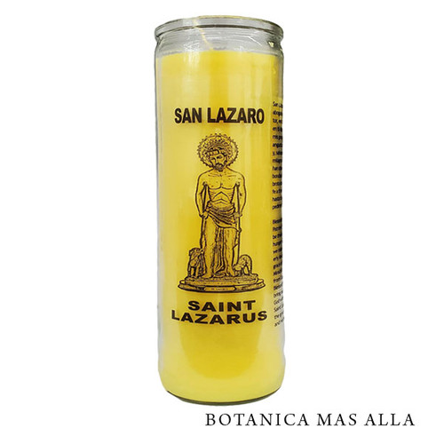 Vela - Veladora San Lazaro - Saint Lazarus 7 Days Glass Candle