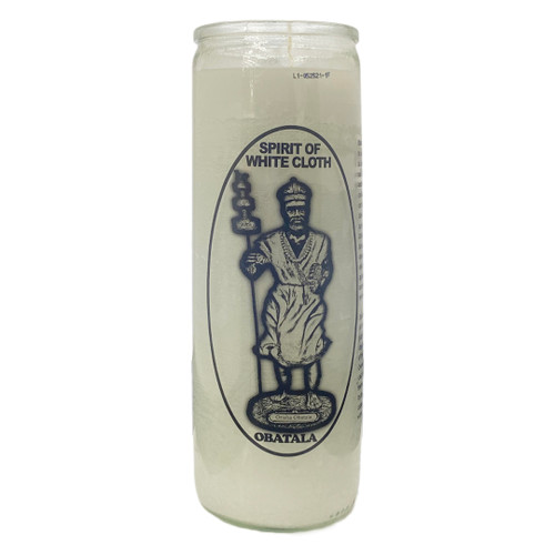 Obatala Orisha Prayer Candle ( Case  )