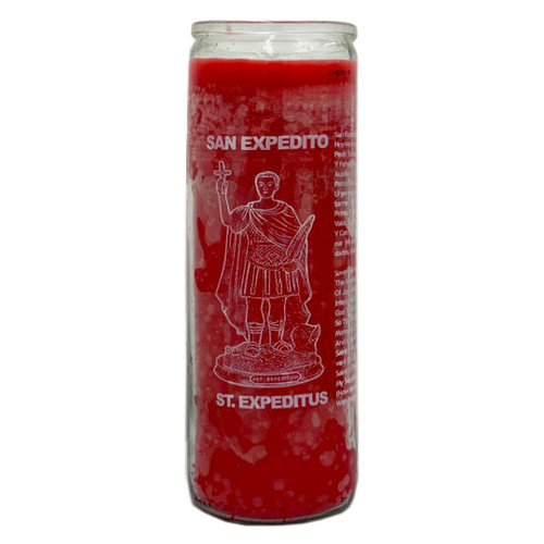 Saint Expedite Prayer Candle ( Case  )