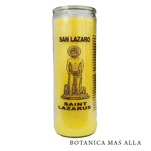 Saint Lazarus Prayer Candle ( Case  )