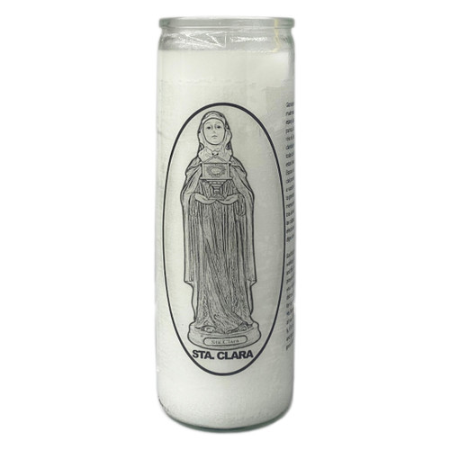 Saint Clare Prayer Candle ( Case  )