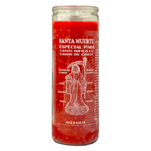 Santa Muerte para Casos Dificiles. Prayer Candle ( Case  ) Santa Muerte para Casos Dificiles. Prayer Candle ( Case  )