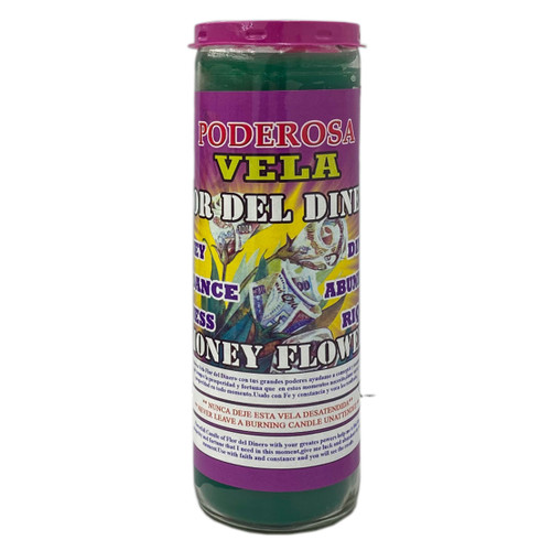 Flor Del Dinero - Money - Fixed  Candle - 12 Units Lot