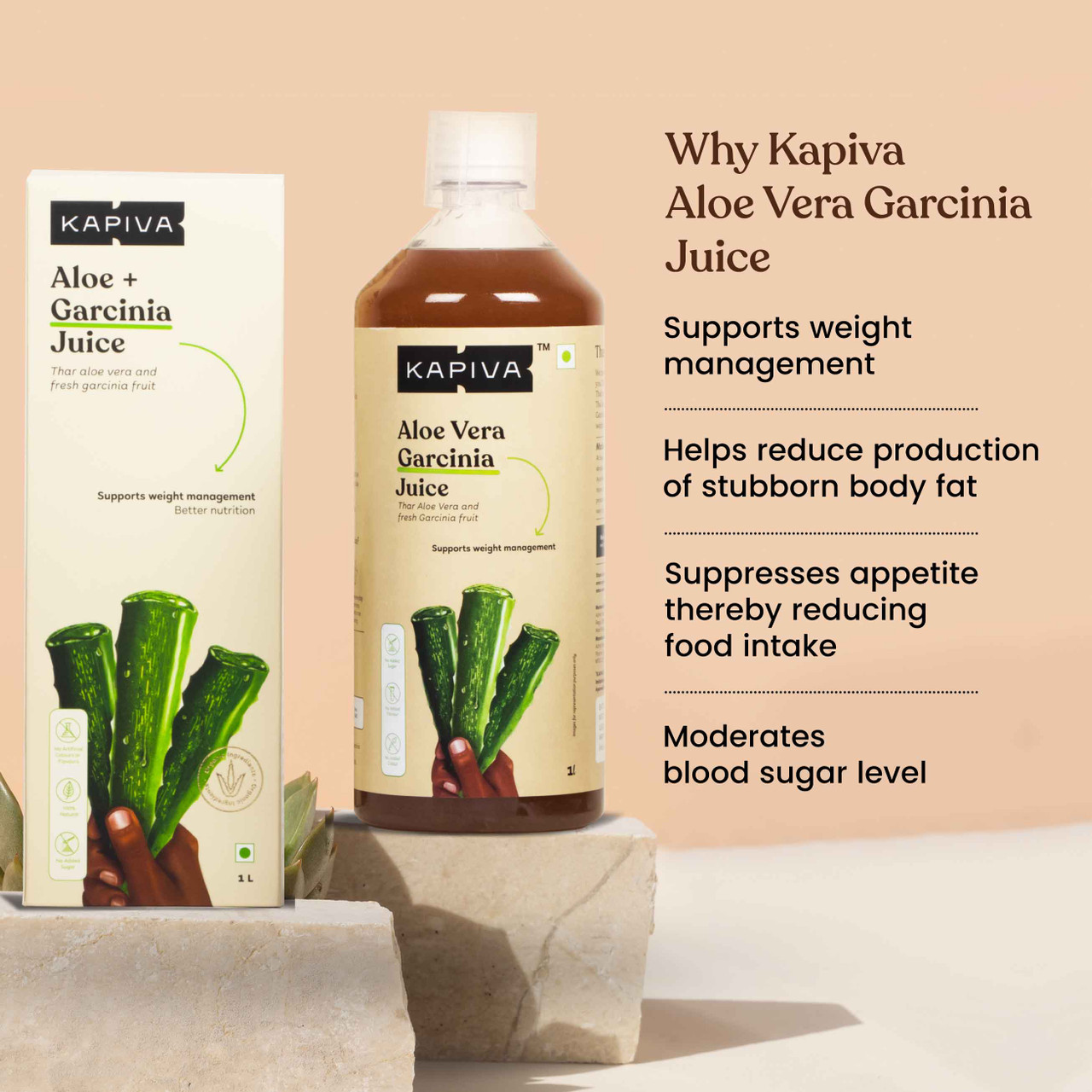 Aloe Garcinia Juice Fat Burning Herbal Juice Kapiva