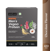 Men's Vegan Protein- Chocolate Flavour (420Gms) - 16 Sachets