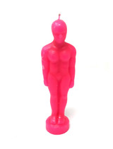 Decorative Ritual Man Shaped Candle Pink