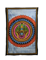 Indian Cotton Tapestry Hand Painted Hamsa (135 x 220 cm)