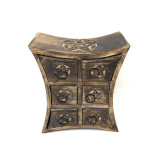 Wooden Storage Almirah Curved Pentacle