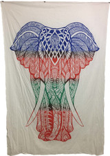 Indian Cotton Tapestry Elephant (135 x 220 cm)