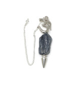 Agate Stone Black Tourmaline Rock Om Pendulum