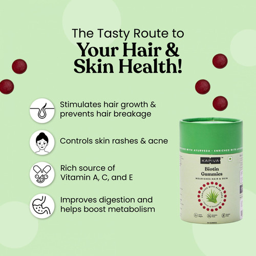 Biotin with Aloe Vera Gummies 30 gummies