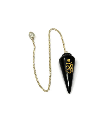 Black Agate OM Pendulum- 2.5 inch