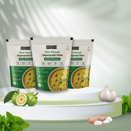 Mint Masala Supergrain Oats - Pack of 3