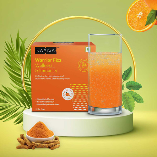 Warrior Fizz | 11-in-1 Immunity Supplement | Natural Orange Flavour Effervescent Powder