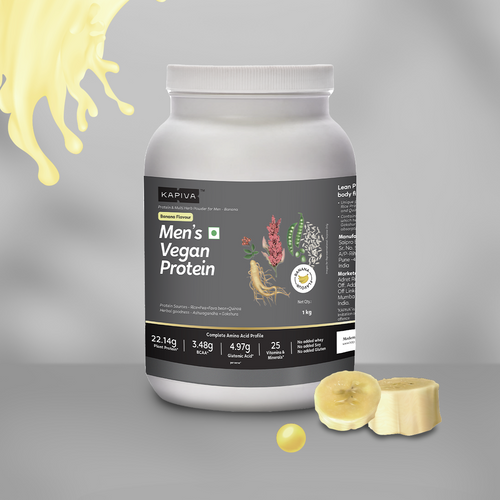 Men's Vegan Protein- Banana Flavour (1 KG)