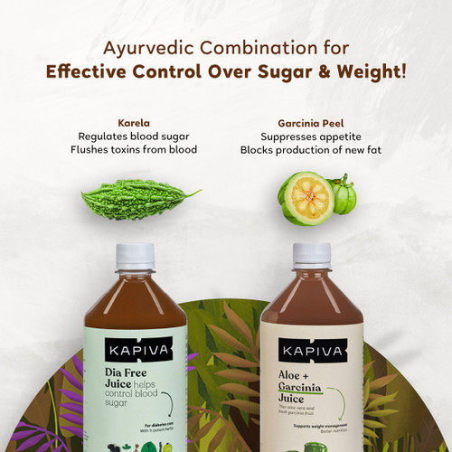 Dia Free Juice & Aloe Garcinia Juice - Diabetes & Weight Care Combo