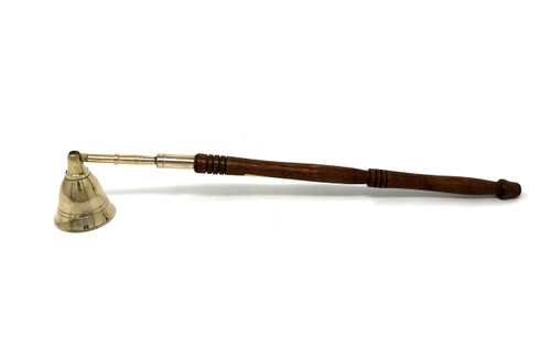 Brass Snuffer with wooden Handle