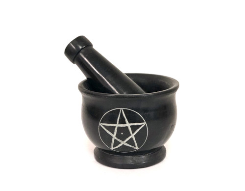 Stone Mortar and Pestle (Pentacle)
