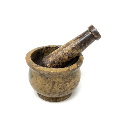 Stone Mortar and Pestle (Natural)