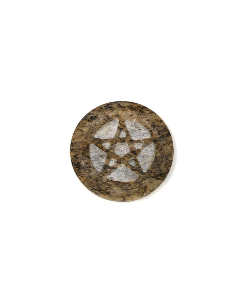 Soapstone Pentacle Altar tile
