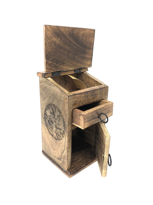 Wooden Storage Almirah Tree of Life